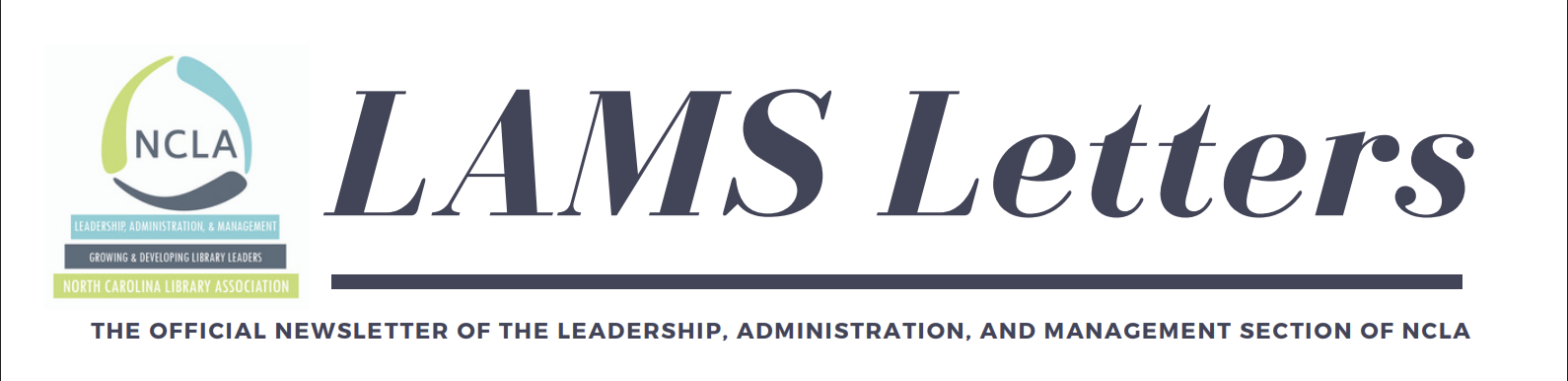 LAMS Letters newsletter header with NCLA logo and text.